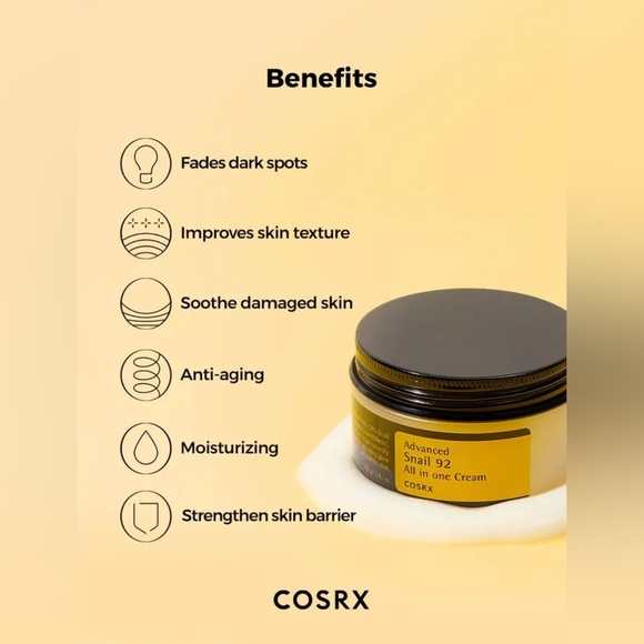 COSRX | Advanced Snail 92 All in One Cream | 100g | Anti-Aging | Self-Care NWT - Picture 3 of 11